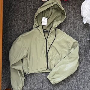 NWT Cropped Army Green Jacket